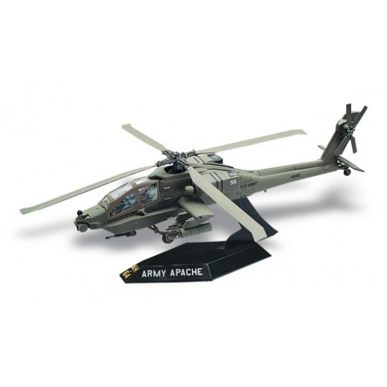 Modèle à Coller : Hélicoptère Apache AH-64 - Niveau 2